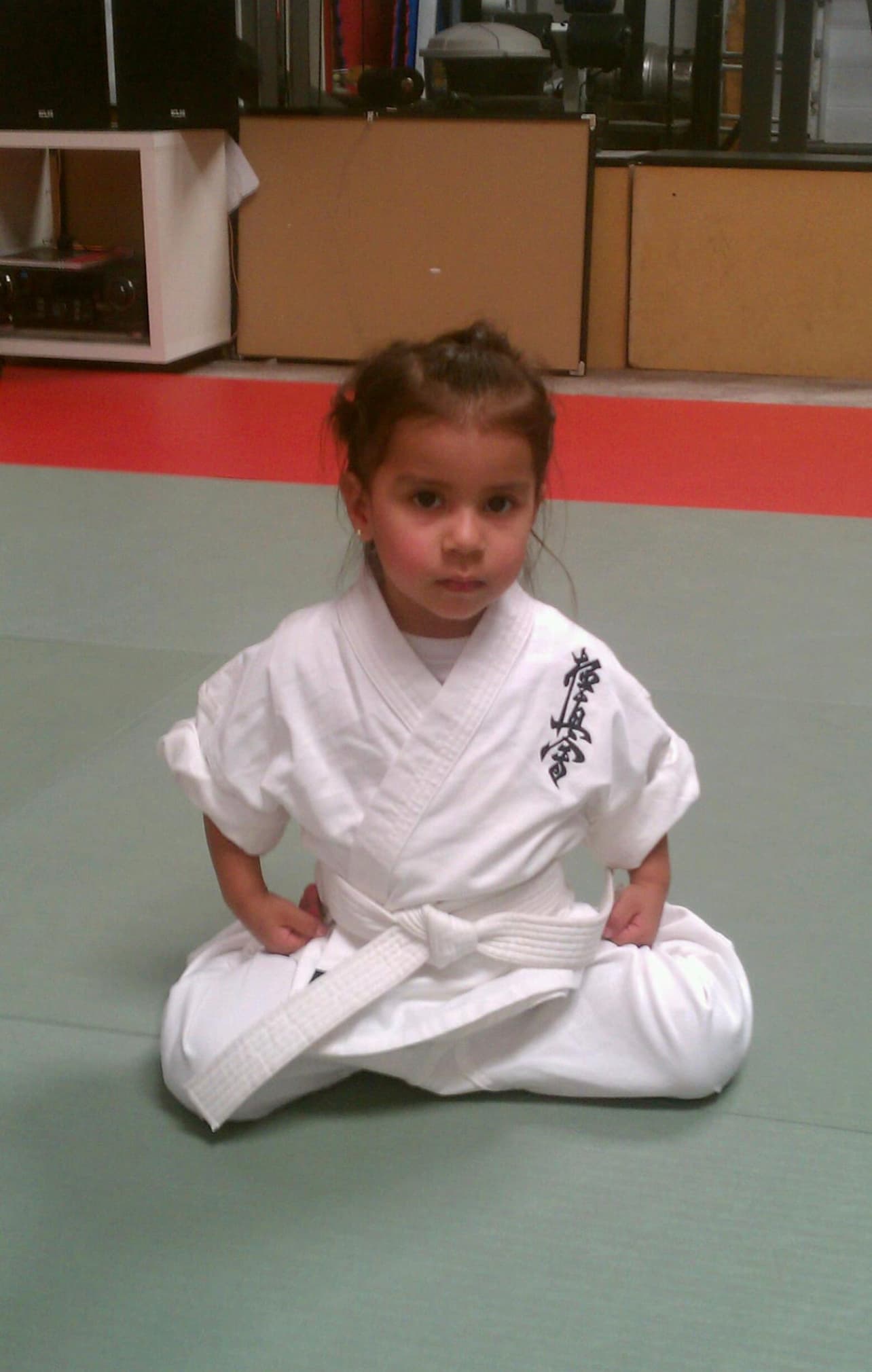 Kids karate class working on technique at US Bushido